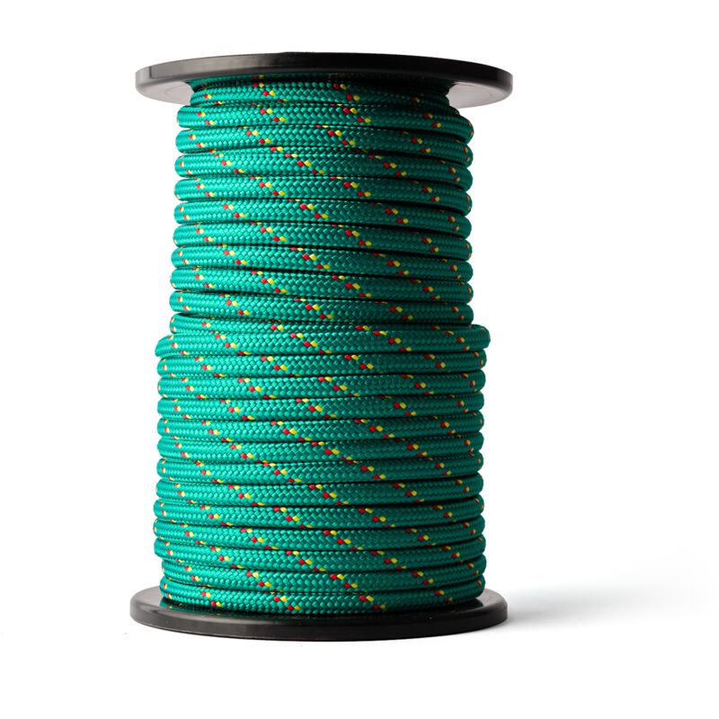 Corde Polypropylène (8 mm, 50 m) - Corde Solide en pp tressée - Paracorde Solide et Légère pour l'Extérieur, la Survie et le Jardin - Résistance à la