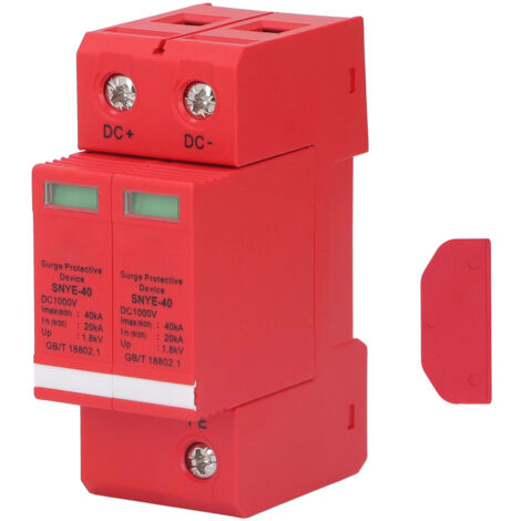 SNYE Typ 40 Überspannungsschutzgerät in Rot-Orange PC - Kombinationsbox für DC 1000V, 2P, 40kA, IP20