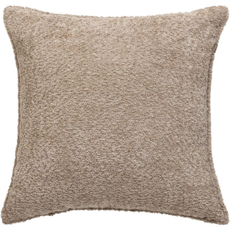 Soana bouclette Kissen beige Leinen 45x45cm - Atmosphera créateur d'intérieur