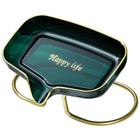 Soap Dish Holder Plastic Self Draining Soap Holder for Shower Bathroom Tub Kitchen Sink