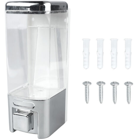 Soap Dispenser ABS Plastic Wall Mount Single Head Bathroom Kitchen Sink Accessories 480ml