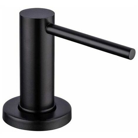 Soap Dispenser for the Kitchen Sink, Hand Lotion with Integrated Attachment Pump (Matte Black)