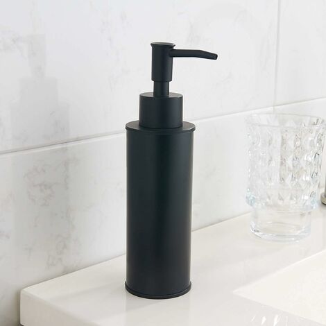 Luxe Matte Black Wall Mounted Soap Dispenser