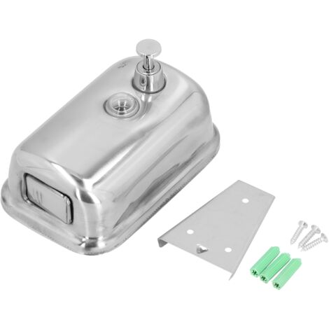 Soap Dispenser Manual Wall Mounted Stainless Steel Shower Gel Shampoo Hand Soap Dispenser 500ml
