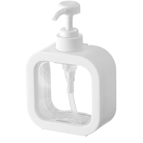 Soap Dispenser, Refillable Kitchen Soap Dispenser and Bathroom Soap Dispenser, Soap Dispenser with Waterproof Label, Dish Soap Dispenser, 500ML, 2 Pieces