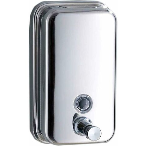 Soap Dispenser Stainless Steel Bathroom WC Kitchen Manual Liquid Soap Box Wall Fixed Mounted 1000ml