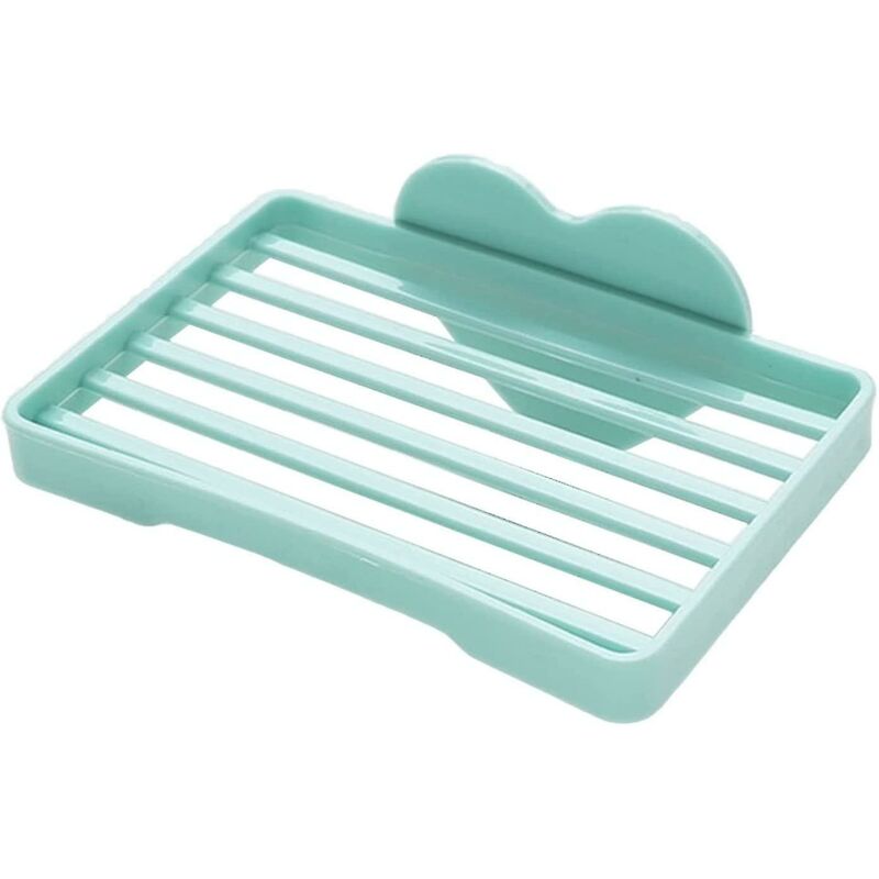 Soap Drip Tray, Soap Box, Heart-Shaped Creative Bathroom Soap Dish - Green