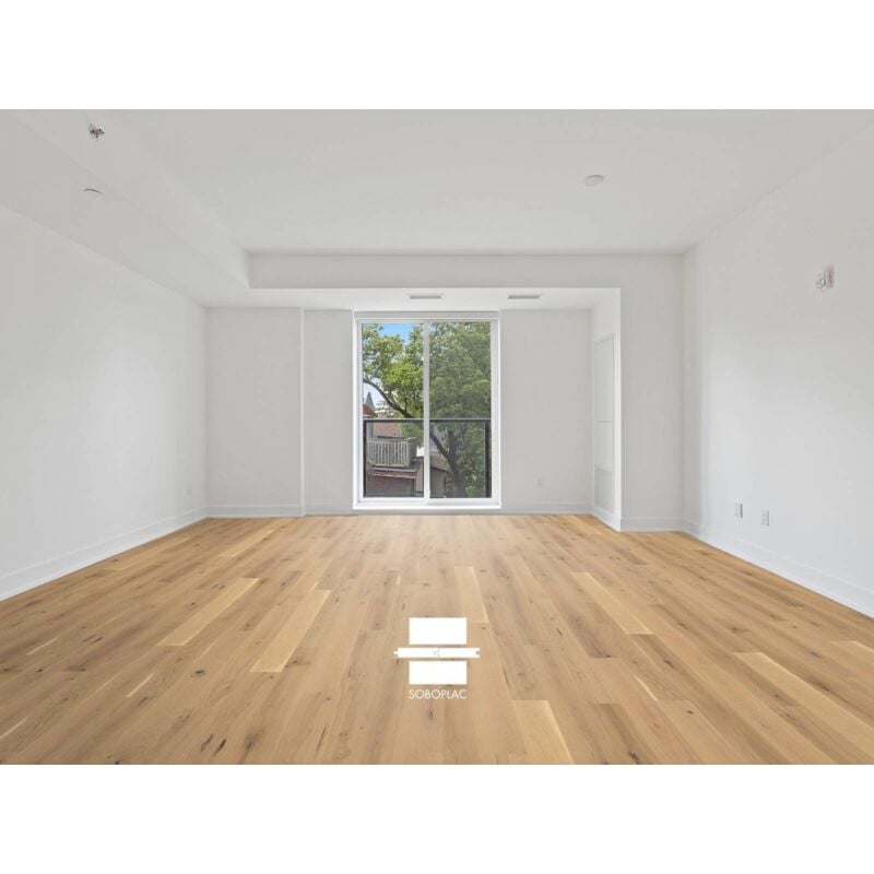 Parquet contrecollé - Manon - aspect bois brut chêne - Finition vernis - 14 x 130 x 1092 mm - Soboplac