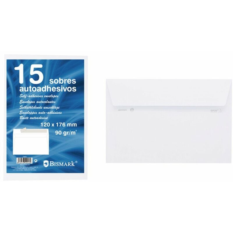

Sobre Blanco Autoadhesivo 176X120 Mm 15 Unidades