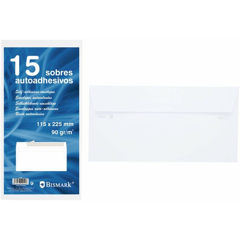 

Sobre Blanco Autoadhesivo 225X115 Mm 15 Unidades