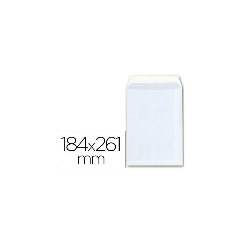 Image of Sobre bolsa a-6 offset blanco 100g 184x261 mm con tira de silicona -caja 250
