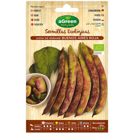Sobre de semillas Eco Frijoles Buenos Aires Rojo Agreen