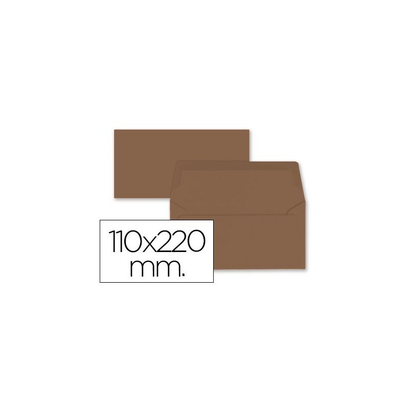 

Sobre americano marron 110x220 mm 80 gr pack de 9 unidades - Liderpapel