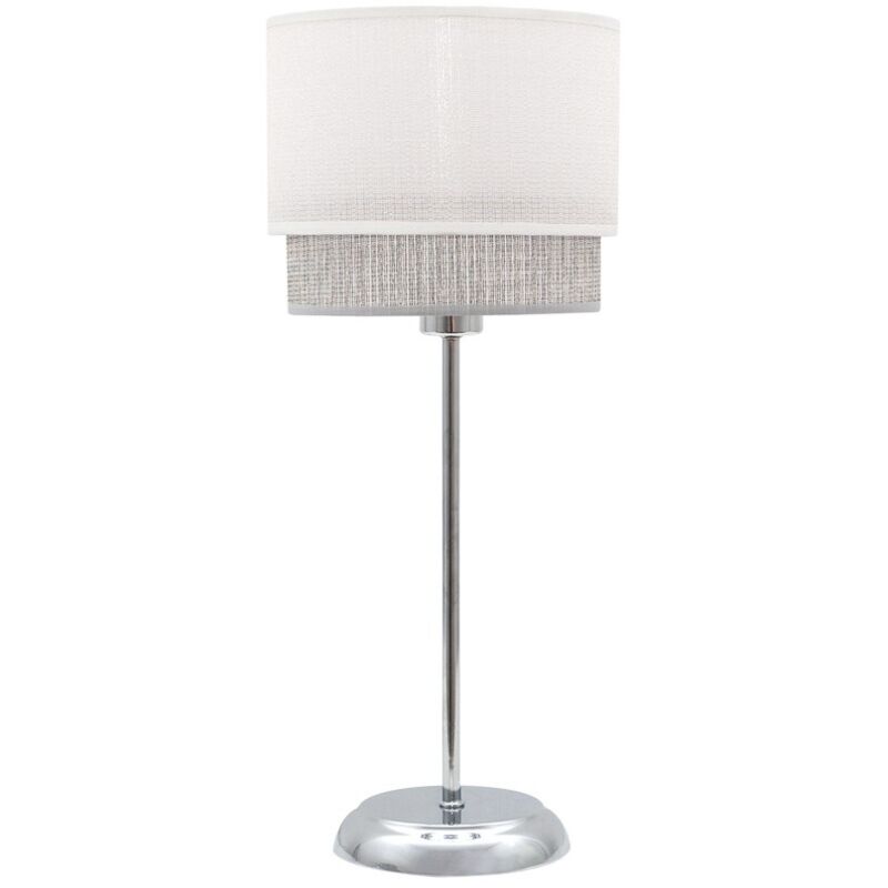 Lampara Sobremesa Kenya 1xe14 Blanco/gris 18d