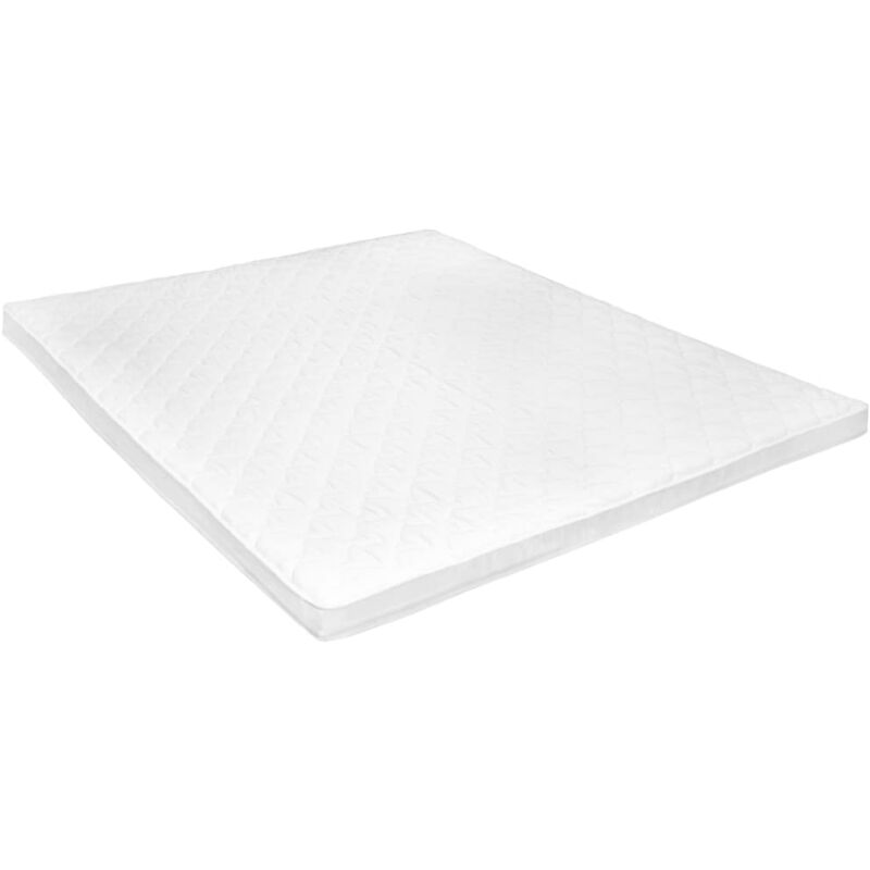 

Sobrecolchón 160x200 cm espuma de gel frio 6 cm perfil huevo - Blanco