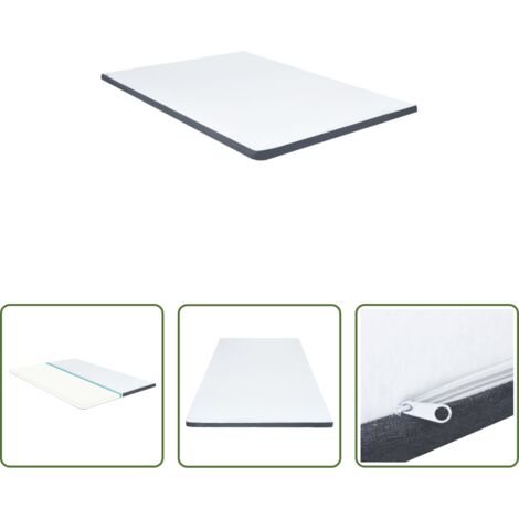 Sobrecolchón para cama -  Sobrecolchón para cama box spring 200x140x5 cm suavidad media