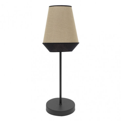 Sobremesa alto campana 1xe27 saco/negro 74x25x25 cm