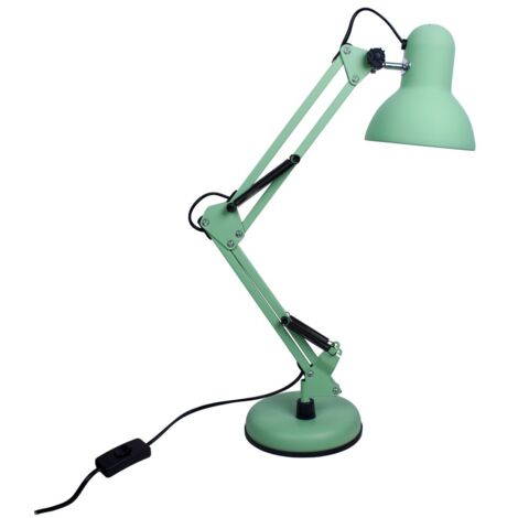 Sobremesa ANTIGONA articulado 1xE27 L.15xAl.Reg.cm verde mate