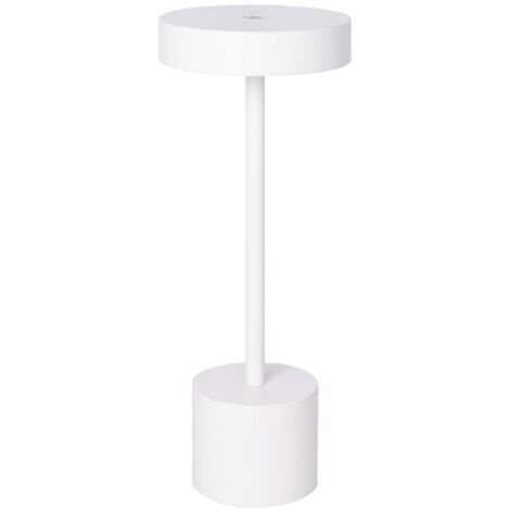 Sobremesa candy con cargador y cable usb ip54 1x2w led 230lm al.30xd.11,8cm blanco