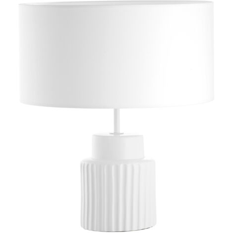 Sobremesa CERAMIC E27 15W Blanco Algodón blanco