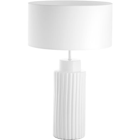 Sobremesa CERAMIC E27 15W Blanco Algodón blanco
