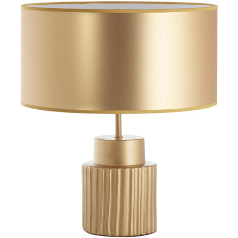 Sobremesa CERAMIC E27 15W Oro Dorado sintético