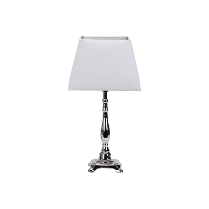 Fabrilamp - Ciclido Lampe à poser E27 Chrome White
