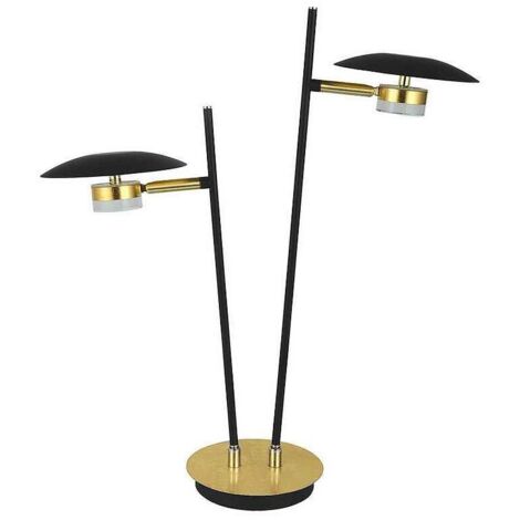 Sobremesa Ciudad del Cabo 2 luces 12W 4000K negro oro