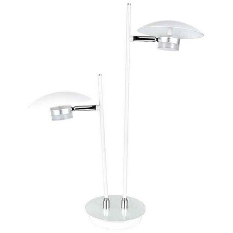 Sobremesa Ciudad Del Cabo 2l 12w 4000k Blanc/plata 52x32x15 Cm 1080 Lm Dirigible Y Orientable