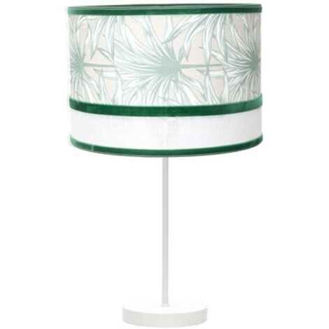 Sobremesa Grand. Caledonia 1xe27 Blanco/verde 61x30x30cm