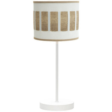Sobremesa ivanna 1xe14 blanco/blanco-madera clara 43x17x17 cm
