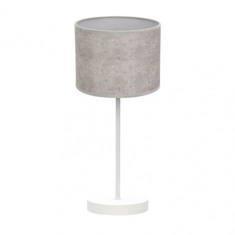 Sobremesa Jerte 1xe14 Blanco/cemento Gris 42x17x17 Cm marca FABRILAMP