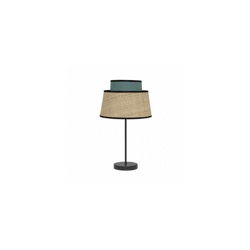 Image of Lampada da tavolo Jia 1xe14 Naturale/turchese 40x20x20 Cm