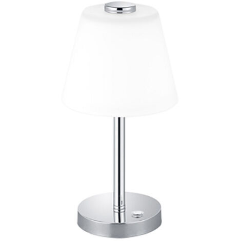 Sobremesa Led Touch Emerald Cromo Y Cristal Blanco Ø15 cm Trio Lighting