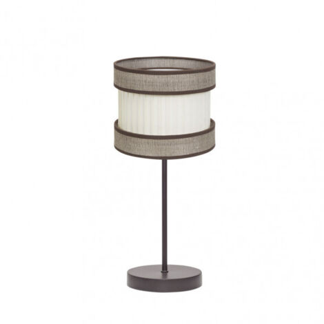 Sobremesa marron/beis modelo Home pequeña 1xe14 FABRILAMP