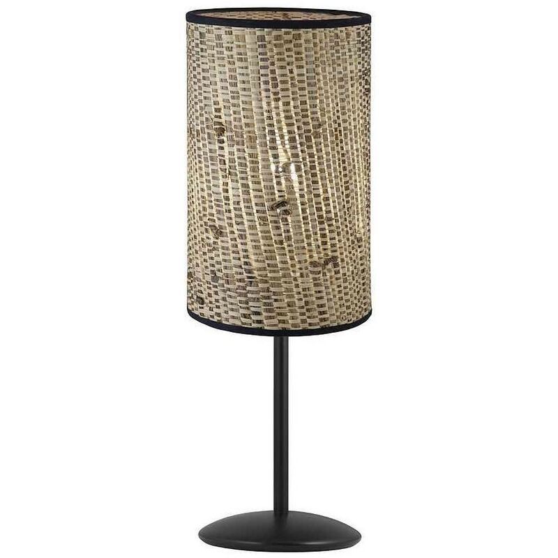 

Sobremesa metalica DAFNE con pantalla rafia natural - AJP