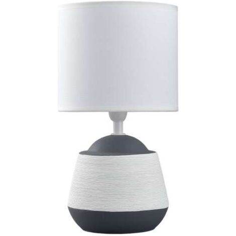 Sobremesa modelo Albany acabado gris/blanco, 30m(alto)  16(ancho)  16(fondo.