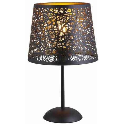 Sobremesa modelo Grasse acabado negro, 38cm(alto) 23cm(ancho) 23cm(largo)