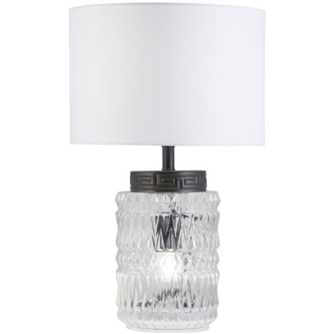 Sobremesa modelo Malmo acabado cristal, 49cm(alto) 30cm(ancho) 30cm(fondo)