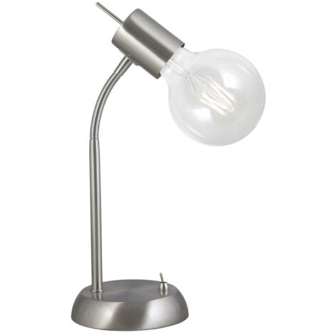 Sobremesa modelo Tenor acabado niquel satinado 35 cm(alto)13 cm(ancho)17 cm(largo)