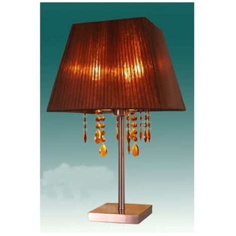 Sobremesa olímpia cuadrado 3xe14 l.33xan.33xal.57cm marron/cobre