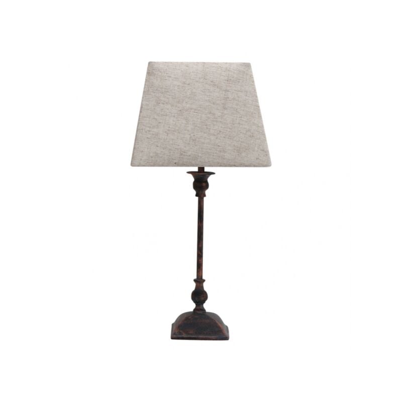 Akunadecor - Lampe à poser Percasol 1xe27 brun rustique 52x25x25 cm