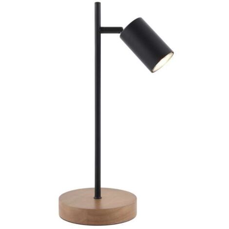 Sobremesa Pireo acabado negro mate, 40cm(alto) 15cm(ancho) 15cm(largo)
