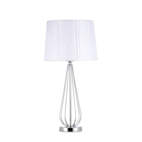 Sobremesa Robina E27 cromo blanco
