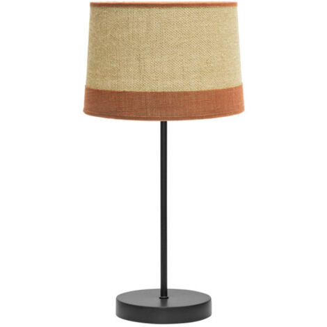 Sobremesa serie Tietar con estilo rustico acabado en Saco FABRILAMP