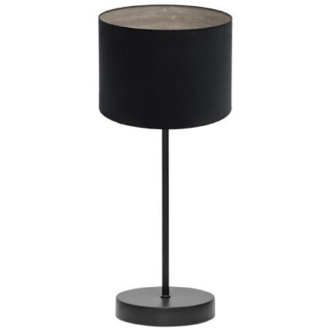 Sobremesa tania 1xe14 negro/negro-madera gris 42x17x17 cm