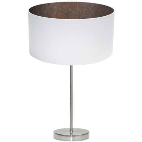 Sobremesa tatiana 1xe27 niquel/blanco-oxido 63x30x30 cm