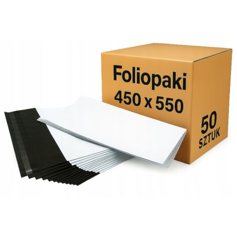 Sobres de aluminio para mensajería de 450 x 550 mm, 50 unidades, sobres de aluminio blanco resistente, tamaño 4XL, 50 unidades