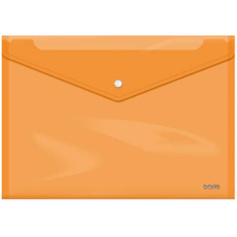 SOBRES POLIPROPILENO BROCHE NARANJA FOLIO APAISADO 360X255 DOHE 91478