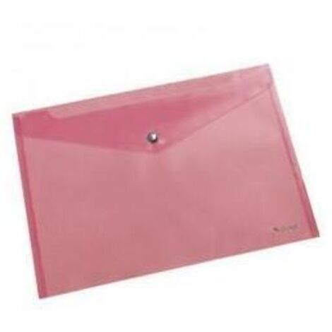 SOBRES POLIPROPILENO BROCHE ROSA FOLIO APAISADO 360X255 DOHE 91477